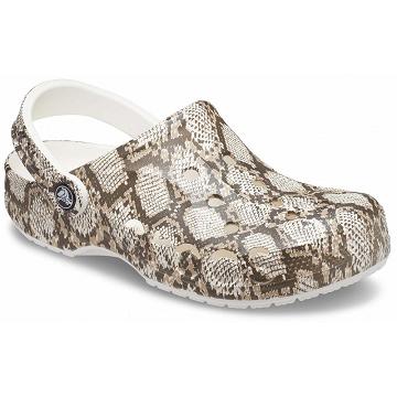 Crocs Baya Seasonal Printed Klumpa Férfi Barna | HU 0722ZUTG